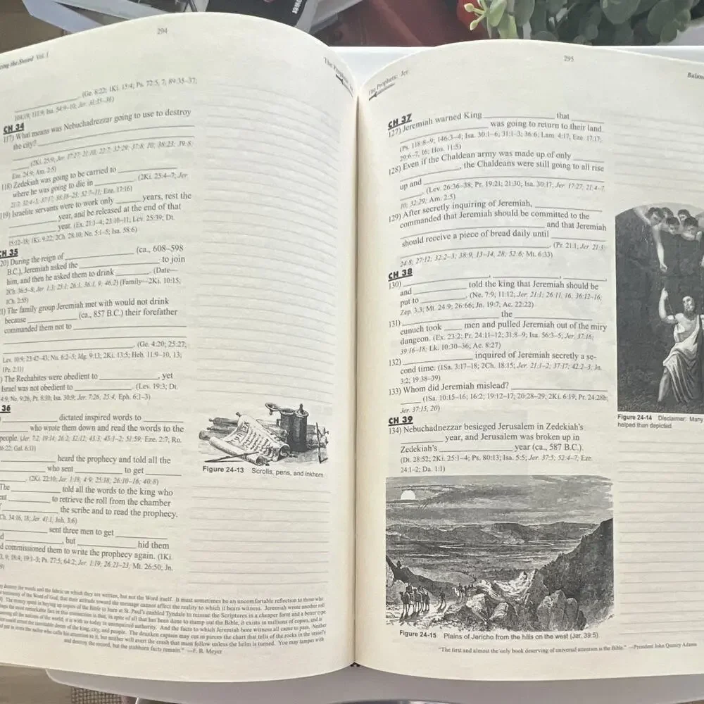 Allen B. Wolfe Balancing the Sword Vol 1 Hardcover Illustrated Bible Study Guide